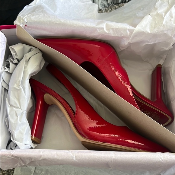 NWT Vince Camuto Red Slingback Heels - Picture 6 of 7